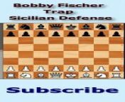 Bobby Fischer Trap Sicilian Defense from parveen bobby scene