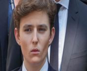 Donald Trump reacts to son Barron's debut in politics: 'To me that's very cute' from hit very hot movie un leon video sari song