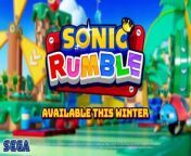 Check out this Sonic Rumble trailer! Sonic Rumble is a 32-person mobile royale developed by SEGA. Players will race across toy worlds created by Dr. Eggman as one of the beloved characters from the Sonic the Hedgehog universe. Collect Rings to customize characters and dominate with style through the action-packed gameplay.