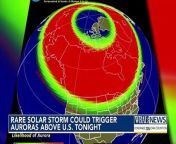 #localnews #northcarolina&#60;br/&#62;An unusually strong solar storm headed toward Earth could produce northern lights in the U.S. and potentially disrupt communications this weekend.&#60;br/&#62;----------------------------------------------&#60;br/&#62;Help me to get birth for my baby in safe place outside Gaza&#60;br/&#62;https://bit.ly/3WTIH87