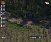 WRC 2024 Portugal SS11 Rovanpera and Solberg Big Crashes Rolls from bts world crash