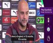Manchester City boss Pep Guardiola reveals his side have been training on long &amp; dry grass for Fulham trip