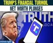 Stay updated on the latest financial setbacks for former President Donald Trump as his media stock tumbles, causing a &#36;1 billion hit to his net worth. Plus, Trump&#39;s legal woes continue as he posts a &#36;175 million bond in a civil fraud case, avoiding asset seizures. Get the full scoop on Trump&#39;s financial challenges and legal battles in our latest news update.&#60;br/&#62; &#60;br/&#62;#DonaldTrump #DonaldTrumpFinance #DonaldTrumpNetWorth #TrumpNetWorth #TrumpMediaCrisis #USNews #Oneindia&#60;br/&#62;~PR.274~ED.194~GR.124~HT.96~