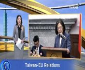 President Tsai Ing-wen has received a delegation of European Green Party members at the presidential office, just as Vice President-elect Bi-khim Hsiao returns from Europe.
