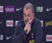 Tottenham boss Ange Postecoglu speaks about Ben Davies missing out on Euro 2024 with Wales and how he reacted and how his character helps the squad ahead of their game with Luton&#60;br/&#62;Tottenham, London, UK