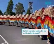 Dai Gum Loong marches through Bendigo for the 2024 Gala Parade